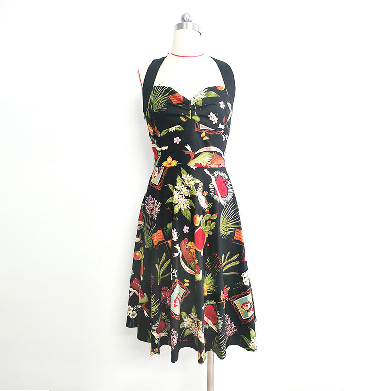 Robe R?tro Audrey Hepburn 1950s - Style Swing Floral