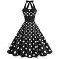 Robe de Cocktail Vintage Rockabilly ? Pois - ?l?gance R?tro 1950s