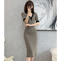 Robe Crayon en Tweed Vintage - Style Business Chic